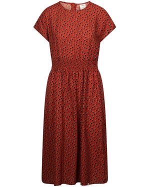 Trespass Ladies Susanne Casual Midi Dress (Burnt Sienna) - Red