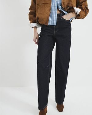 River Island Jeans Oversized Barrel Leg - Blue