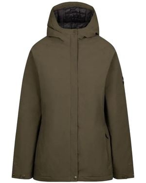 Trespass Ladies Carlotta Raincoat (Dark Vine) - Green