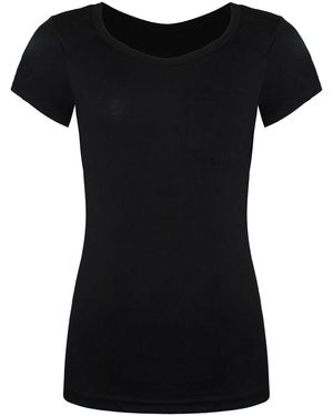 Vans Off The Wall Round Neck Short Sleeve Slinger T-Shirt Vvzqblk Polyester/Rayon - Black