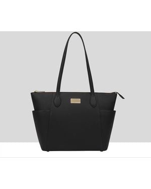 Paul Costelloe Morava Leather Tote/Shoulder Bag - Black