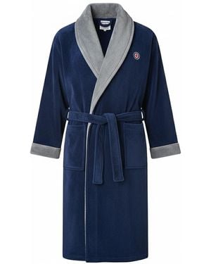 Lambretta Luxury Aw25 Dressing Gown - Blue