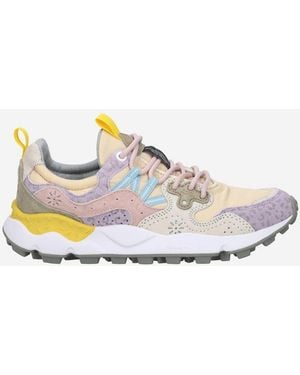 Flower Mountain Yamano 3 Paarse Sneakers - Meerkleurig
