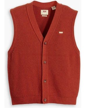 Levi's Levi's Button Down Regular Fit Vest - Red