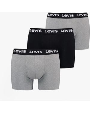 Levi's Levi's Repeat Logo 3-Pack Trunks Combo Cotton - Grey