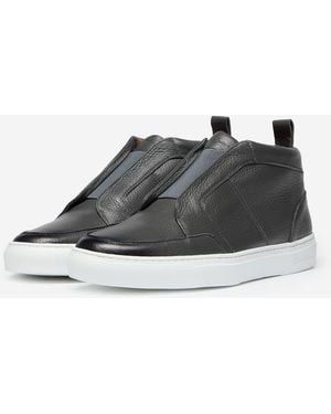 Oliver Sweeney Deer Leather Slip-On Trainers - Black