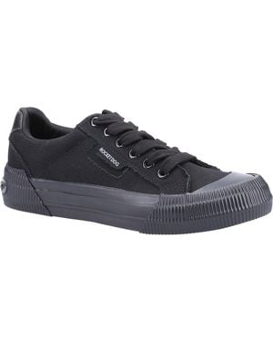 Rocket Dog Cheery Fabric Trainers Canvas - Black