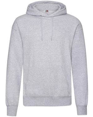 Fruit Of The Loom Hooded Sweatshirt Hoodie (Heather) - Grey