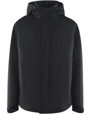 Ice Iceberg Plain Hooded Jacket - Black