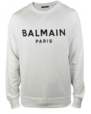 Balmain Sweatshirt Wit - Grijs