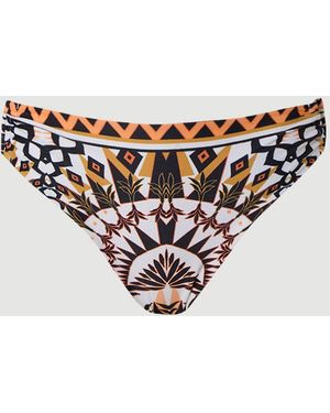 Karen Millen Tile Print Bikini Bottom - White