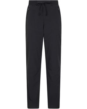 Mountain Warehouse 'Explorer' Fleece Lined Short Trouser Casual Quick Dry Outdoor Trousers Polyamide - Blue