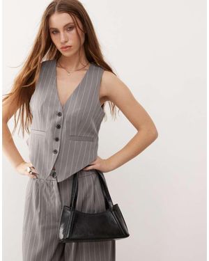 Noisy May Tailored Waistcoat Co-Ord - Grey