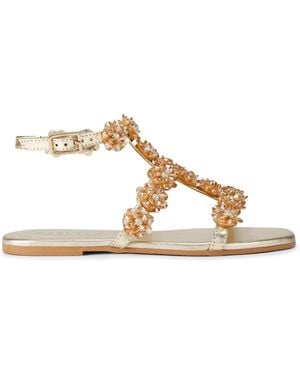 Carvela Kurt Geiger Leather Organza Sandal Sandals - Brown