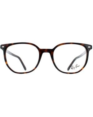 Ray-Ban Round Havana Rx5397 Elliot - Brown