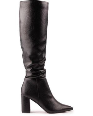 V.Gan Vegan Peach Knee High Boots - Black