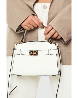 Boohoo Buckle Strap Detail Mini Bag - Natural