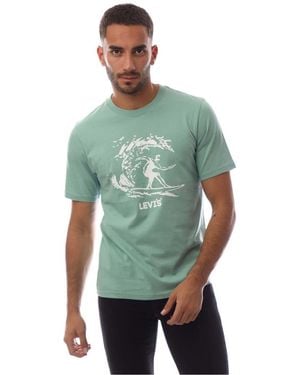 Levi's Levi's Graphic Crew Neck Short Sleeve Boyfriend T-Shirt - Green
