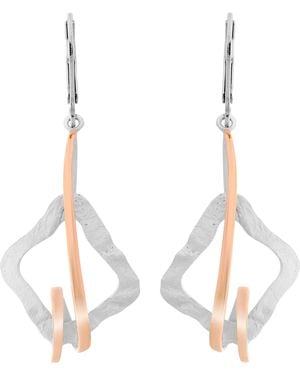 Orphelia 'Lamara' 925 Sterling Drop Earrings - Metallic