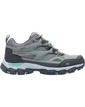 Regatta Ladies Holcombe Iii Low Walking Shoes (Dark Steel/Ivy Moss) - Grey