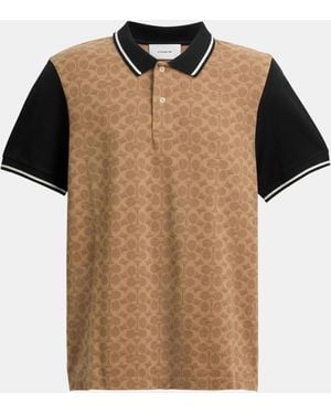 COACH Signature Polo - Brown