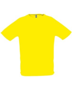 Sol's Sporty Short Sleeve Performance T-Shirt (Lemon) - Yellow