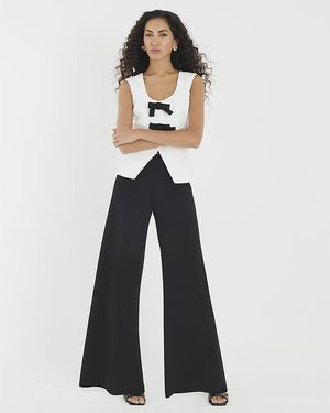 River Island Jumpsuit Sleeveless Bow Hybrid - White
