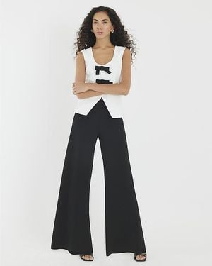 River Island Jumpsuit Sleeveless Bow Hybrid - White