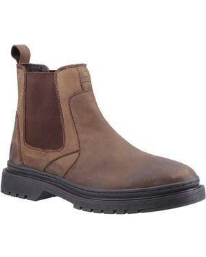 Hush Puppies Jamie Leather Boots - Brown