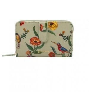 Cath Kidston Summer Birds Folded Zip Wallet Cotton - Green