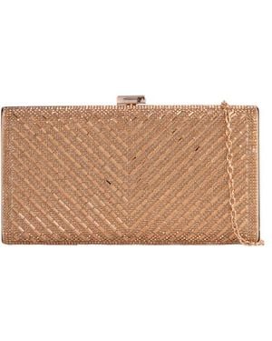 SVNX Embellished Boxy Clutch - Metallic
