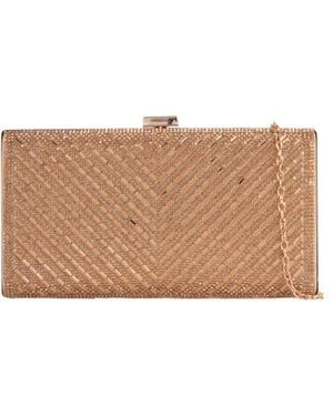 SVNX Embellished Boxy Clutch - Metallic