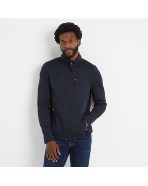 TOG24 Cresswell Knitlook Fleece Jacket Dark Marl - Blue