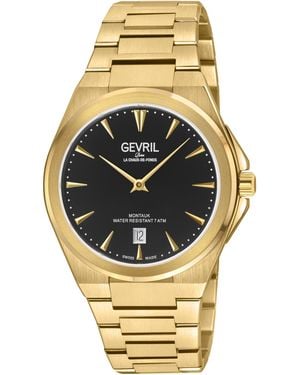 Gevril Montauk 'S316L Stainless Steel Ipyg Case, Dial, 316L Bracelet Watch - Metallic