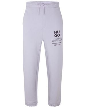 HUGO Dapurlonga Logo Relaxed Fit Joggers (Light) Cotton - Blue