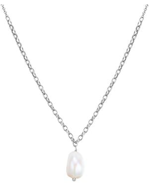 Glanzstücke München Necklace With Pendant Sterling Freshwater Cultured Pearl - Metallic