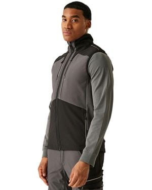 Regatta Professional 3 Layer Softshell Body Warmer (Slate/ - Black