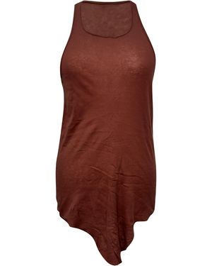 Rick Owens Tanktop Van Rood Katoen - Bruin