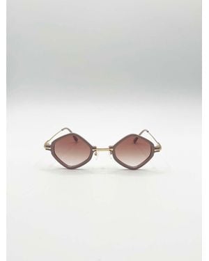 SVNX Diamond Shape Sunglasses - Natural