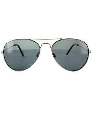 Polaroid Aviator Ruthenium Polarized Sunglasses Metal (Archived) - Grey