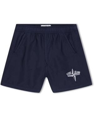 Crosshatch Bardon Jog Shorts - Blue