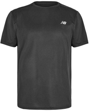 New Balance Effen T-Shirt Voor Normale Pasvorm - Zwart