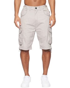 Crosshatch Jamstar Cargo Shorts (Light) Cotton - Natural