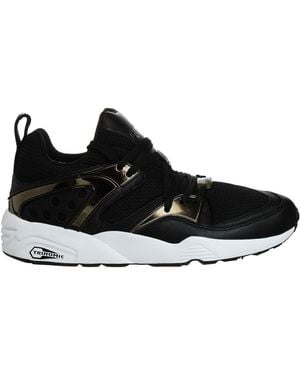 PUMA Trinomic Blaze Of Glory Metallic Trainers Leather - Black