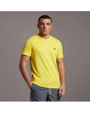 Lyle & Scott And Crewneck T-Shirt - Yellow