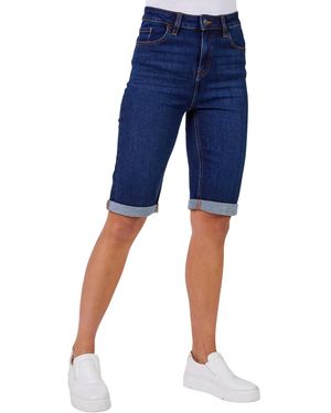Roman Essential Stretch Knee Length Shorts - Blue