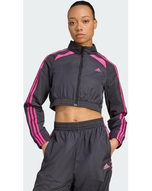 adidas Originals Teamgeist Adicolor Cropped Track Top - Blue