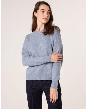 Blue Vanilla Round Neck Jumper - Blue
