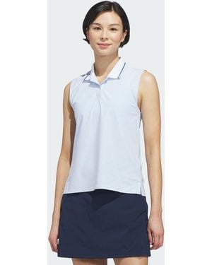 adidas Originals Beyond The Course Twistknit Sleeveless Polo Shirt - Blue