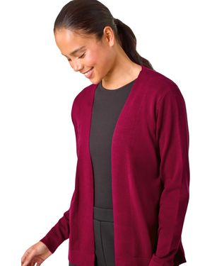 Roman Petite Plain Stretch Cardigan - Red